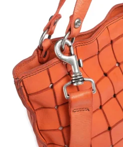 Handtasche Rindsleder orange