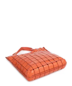 Handtasche Rindsleder orange