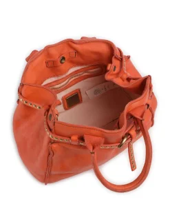 Handtasche Rindsleder orange