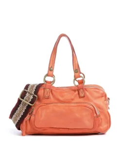 Handtasche Rindsleder orange