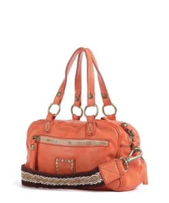 Handtasche Rindsleder orange