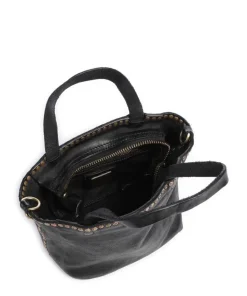 Handtasche Rindsleder schwarz