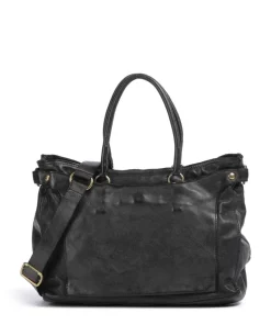 Handtasche Rindsleder schwarz