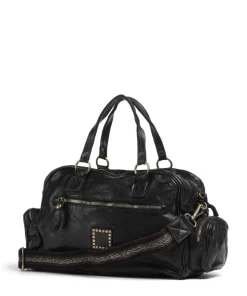 Handtasche Rindsleder schwarz