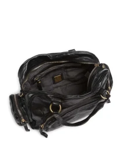 Handtasche Rindsleder schwarz