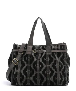 Handtasche Textil dunkelgrau