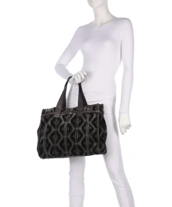 Handtasche Textil dunkelgrau