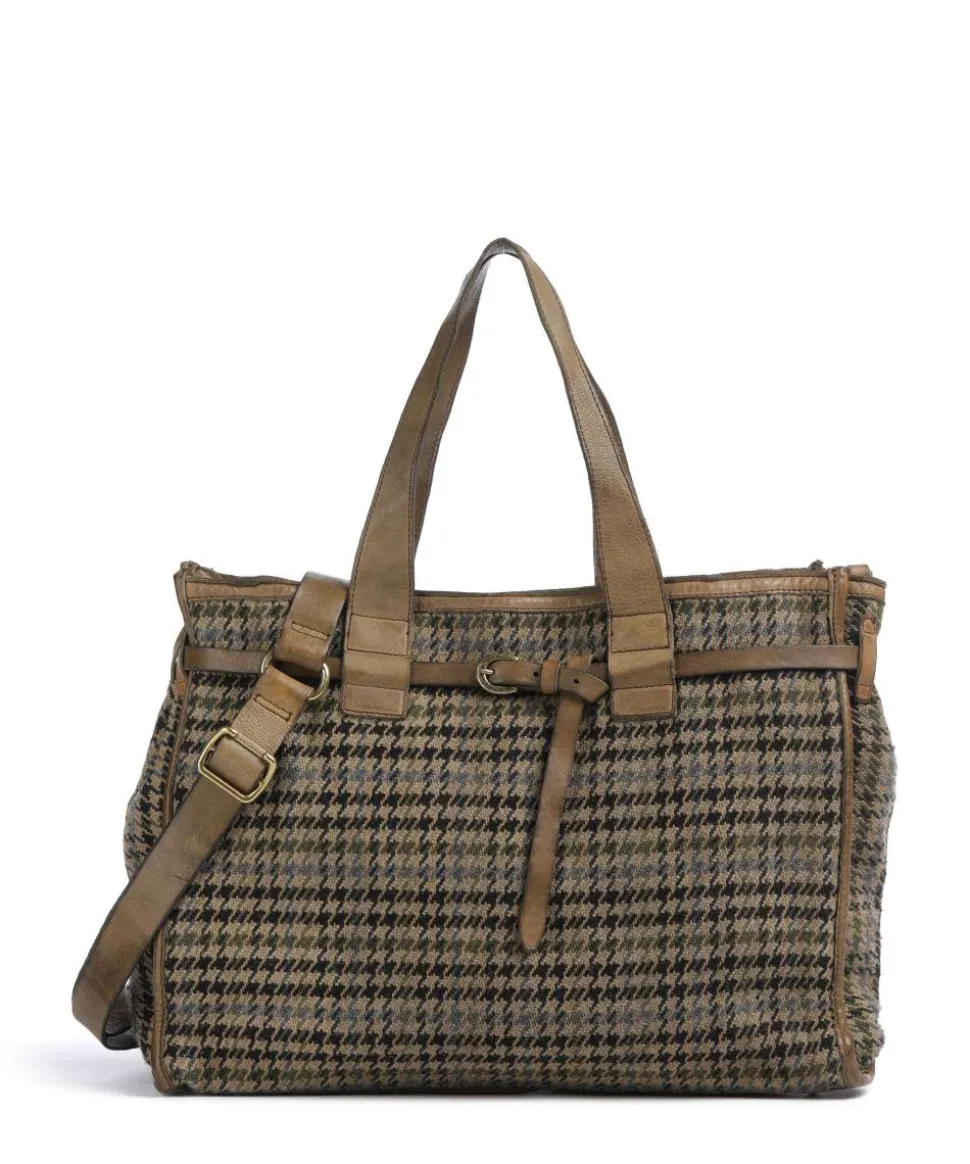 Handtasche Textil olivgrün