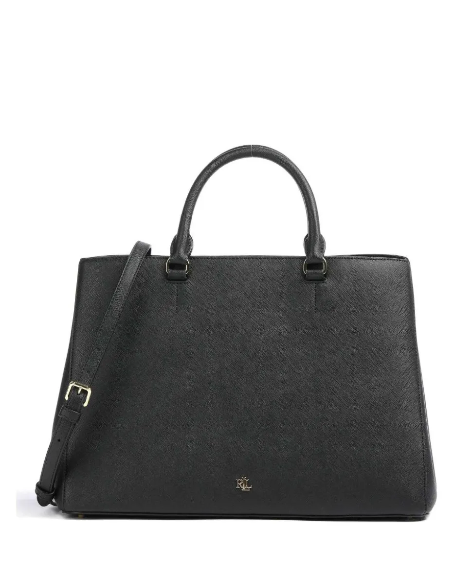 Hanna 37 Handtasche Saffiano-Rindsleder schwarz