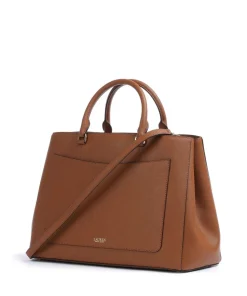 Hanna 37 Handtasche Saffiano-Rindsleder tan