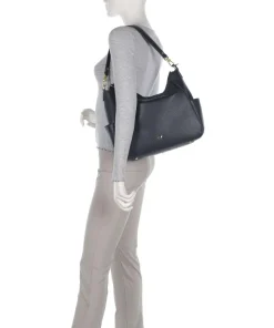 Hanna Beuteltasche genarbtes Rindsleder navy