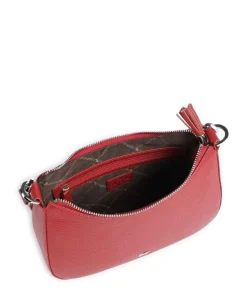 Hanna Schultertasche genarbtes Rindsleder rot