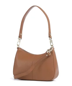 Hanna Schultertasche genarbtes Rindsleder braun