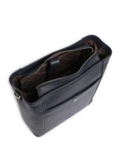 Hanna Shopper 13″ genarbtes Leder navy