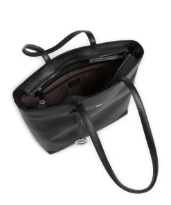 Hanna Shopper genarbtes Leder schwarz