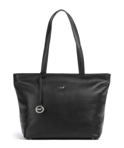 Hanna Shopper genarbtes Rindsleder schwarz