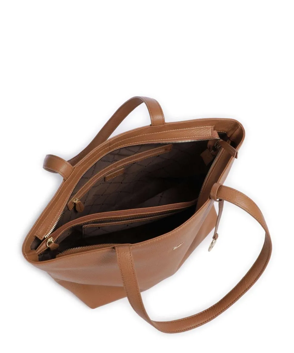 Hanna Shopper genarbtes Rindsleder hellbraun