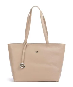 Hanna Shopper genarbtes Rindsleder beige