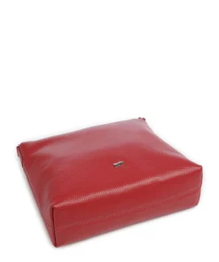 Hanna Umhängetasche genarbtes Rindsleder rot