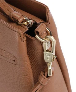 Hanna Umhängetasche genarbtes Rindsleder cognac