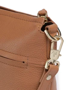 Hanna Umhängetasche genarbtes Rindsleder cognac