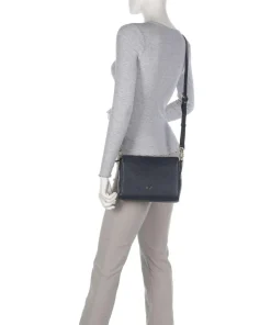 Hanna Umhängetasche genarbtes Rindsleder navy