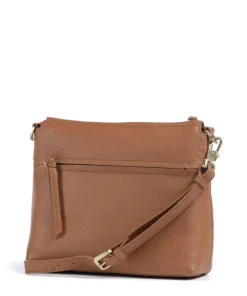 Hanna Umhängetasche genarbtes Rindsleder cognac