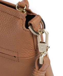 Hanna Umhängetasche genarbtes Rindsleder cognac