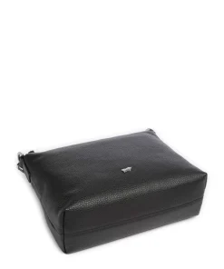 Hanna Umhängetasche genarbtes Rindsleder schwarz