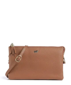 Hanna Umhängetasche genarbtes Rindsleder cognac