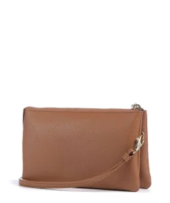 Hanna Umhängetasche genarbtes Rindsleder cognac