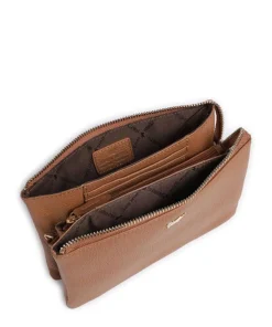 Hanna Umhängetasche genarbtes Rindsleder cognac