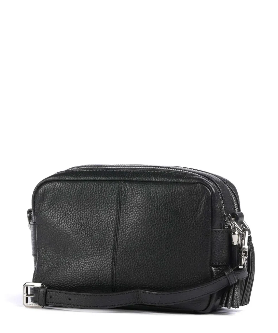 Hanna Umhängetasche genarbtes Rindsleder schwarz