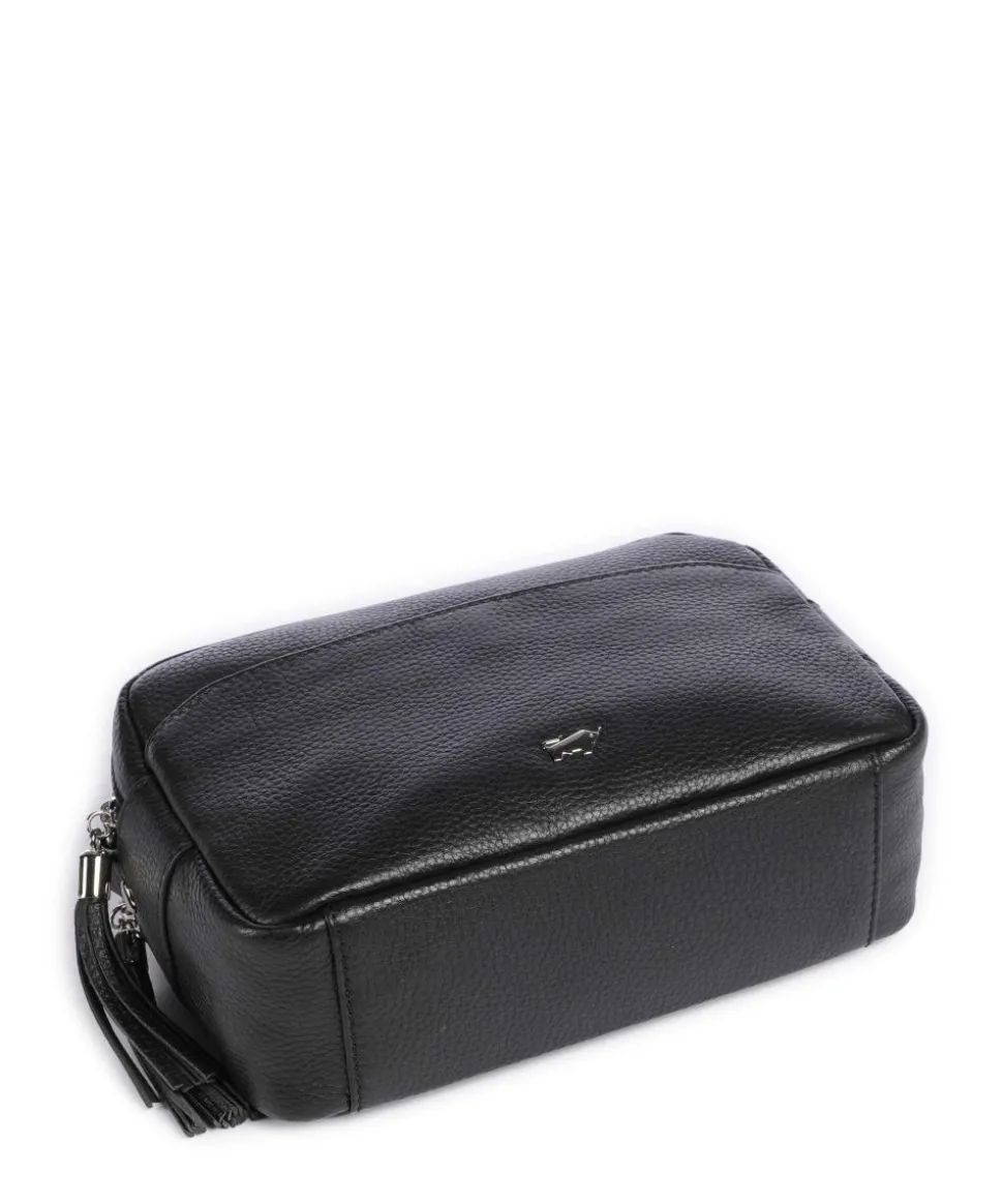 Hanna Umhängetasche genarbtes Rindsleder schwarz