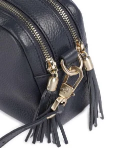 Hanna Umhängetasche genarbtes Rindsleder navy