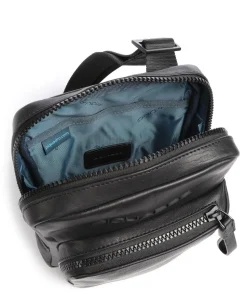 Harper Umhängetasche fein genarbtes Leder schwarz