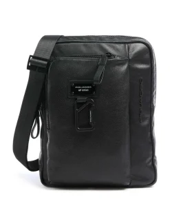 Harper Umhängetasche fein genarbtes Leder schwarz