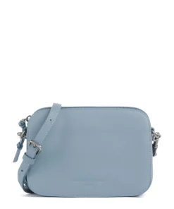 Harris Luka Umhängetasche genarbtes Leder blaugrau