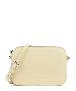 Harris Luka Umhängetasche genarbtes Leder vanillegelb