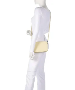 Harris Luka Umhängetasche genarbtes Leder vanillegelb