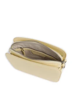 Harris Luka Umhängetasche genarbtes Leder vanillegelb