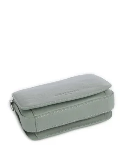 Harris Luka Umhängetasche genarbtes Leder grünblau