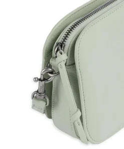 Harris Luka Umhängetasche genarbtes Leder mintgrün