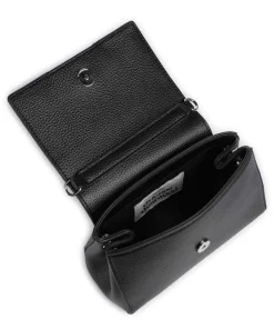 Hazel Re-Vegan Grain Small Schultertasche Lederimitat schwarz