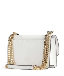 Heather Schultertasche fein genarbtes Rindsleder weiß