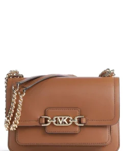 Heather Schultertasche fein genarbtes Rindsleder braun