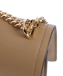 Heather Schultertasche fein genarbtes Leder braun