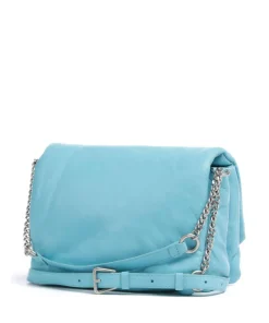 Helene Lamb Gstaad M Umhängetasche fein genarbtes Leder hellblau