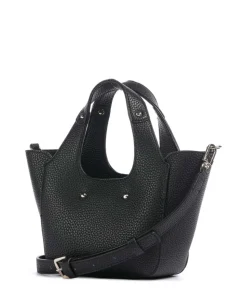 Helina Mini Handtasche Lederimitat schwarz