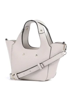 Helina Mini Handtasche Lederimitat creme